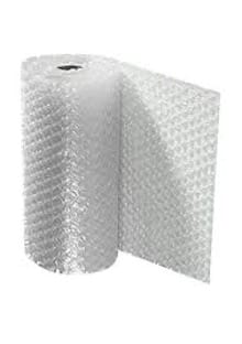 Rouleau de papier bulle blanc, utilisé pour emballer et protéger les objets fragiles lors du déménagement ou du stockage.